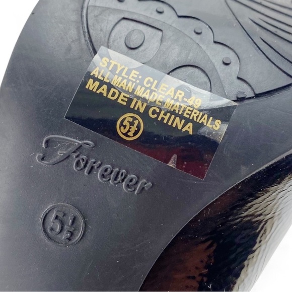 Forever Clear-49 Over The Knee Heels Sz 5.5 - Picture 5 of 5